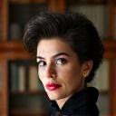 Retrato de Carmen, especialista en libros raros