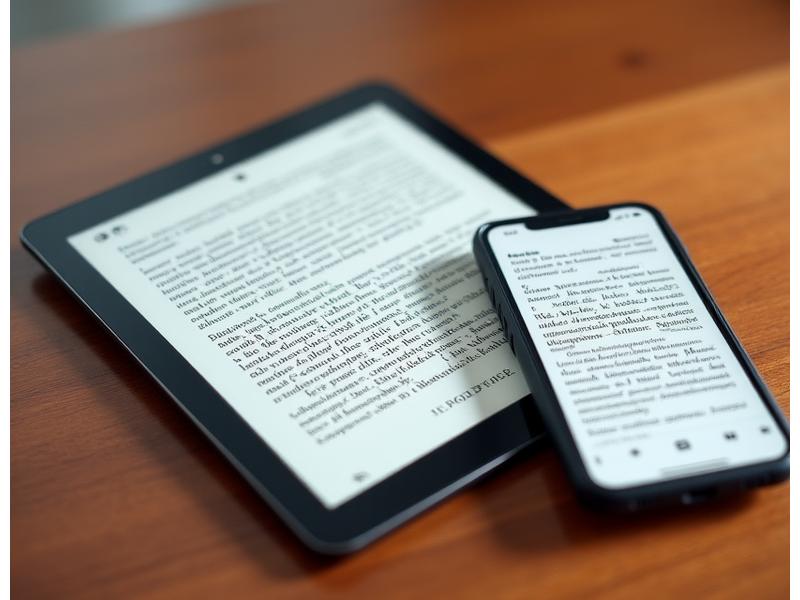 Mockups de un e-reader, una tableta y un smartphone, todos mostrando la interfaz de la aplicación de lectura de El Librero Errante con un libro abierto y marcadores.