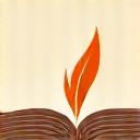 Icono estilizado de un libro abierto con una pluma, que representa el género de Novela.